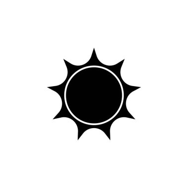 güneş simgesi. Mobil konsept ve web uygulamaları için plaj tatilleri simgesi öğesi. Yalıtılmış güneş simgesi web ve mobil için kullanılabilir. Premium simgesi