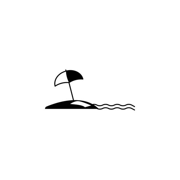 Chaise lounge en el icono de la playa. Elemento del icono de vacaciones en la playa para el concepto móvil y aplicaciones web. Chaise lounge aislado en el icono de la playa se puede utilizar para web y móvil — Vector de stock