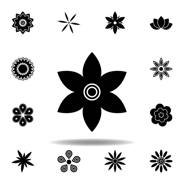 Blume Ikone im trendigen flachen Stil isoliert. Reihe von Blumen Illustration Symbole. Zeichen, Symbole können für Web, Logo, mobile App, ui, ux verwendet werden — Stockvektor