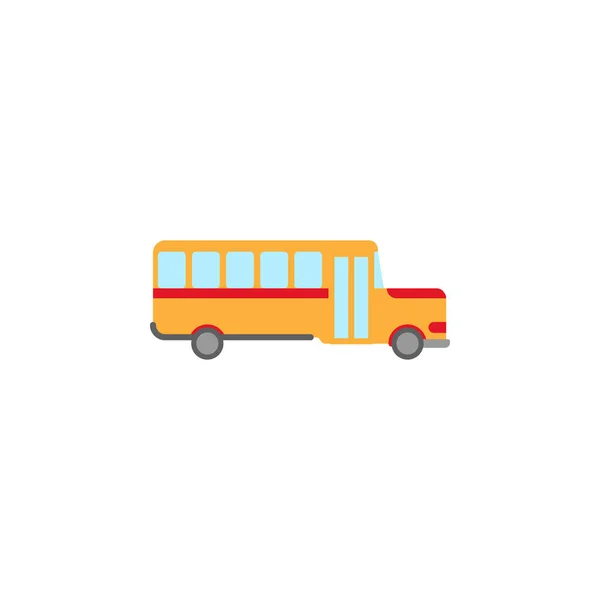 Barevná ikona školního autobusu. Prvek vzdělání-ilustrace ikony Kvalitní grafický design. Symboly a ikona kolekce symbolů pro weby, návrh webu, mobilní aplikace, UI, UX — Stockový vektor