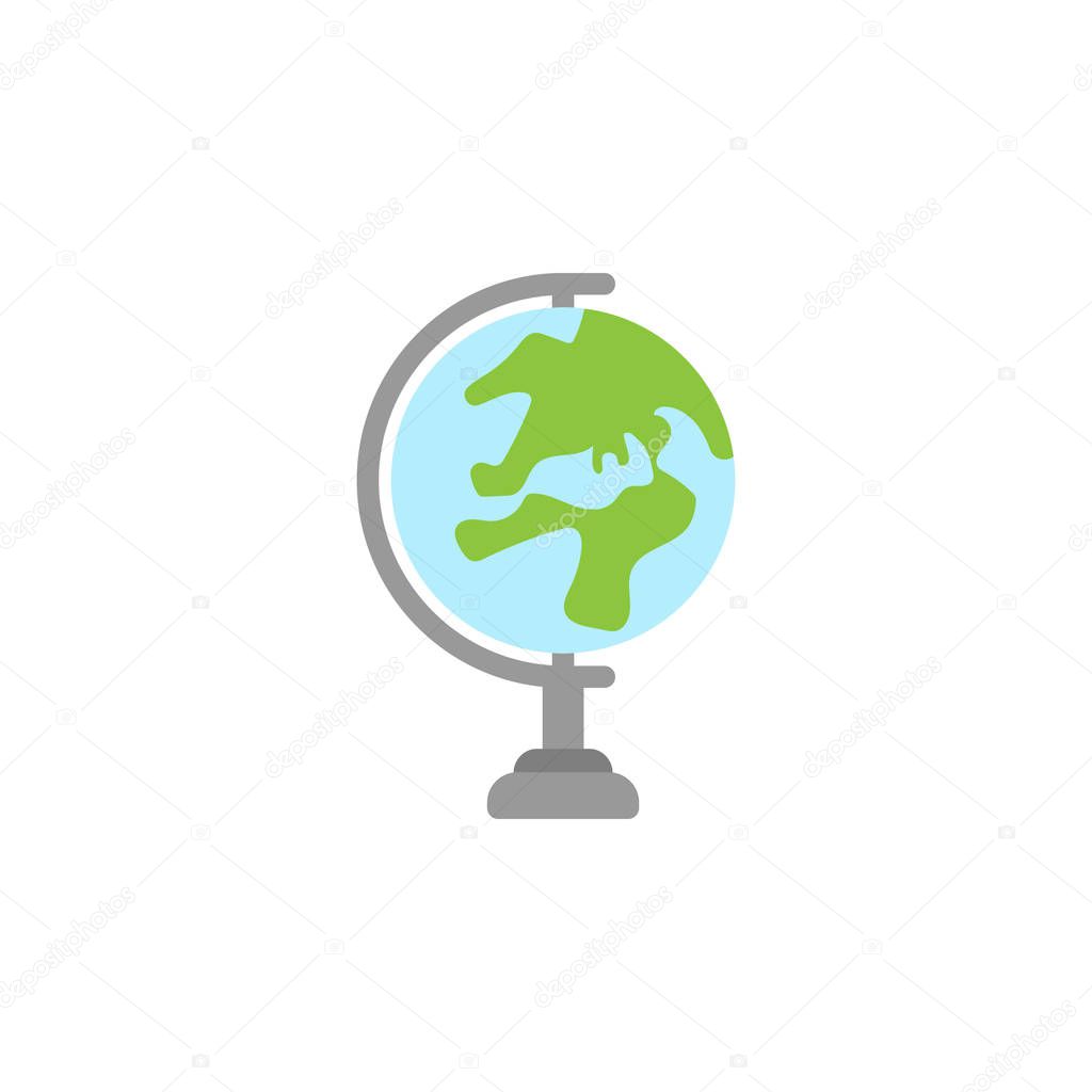 earth globe colored icon. Element of education illustration icon. Premium quality graphic design. Signs and symbol collection icon for websites, web design, mobile app, UI, UX