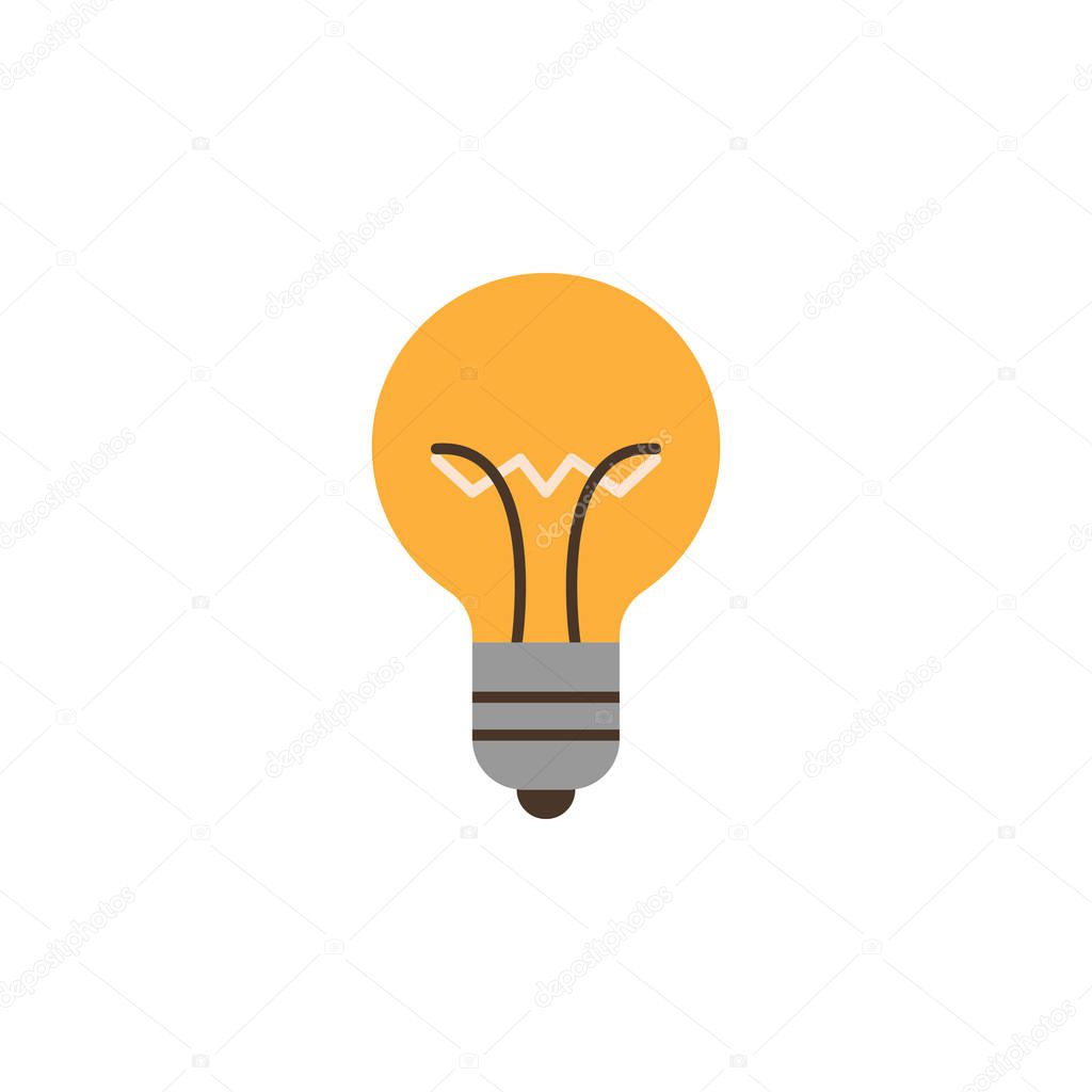 light bulb colored icon. Element of education illustration icon. Premium quality graphic design. Signs and symbol collection icon for websites, web design, mobile app, UI, UX
