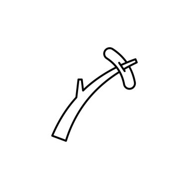 sosis anahat simgesi. Yaz kampı simgesinin öğesi. Üstün kaliteli grafik tasarım. Web siteleri, web tasarımı, mobil uygulama, Ui, Ux için işaretler ve sembol toplama simgesi