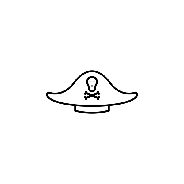 Sombreros cocked sombrero línea icono. Elemento de los sombreros icono — Archivo Imágenes Vectoriales