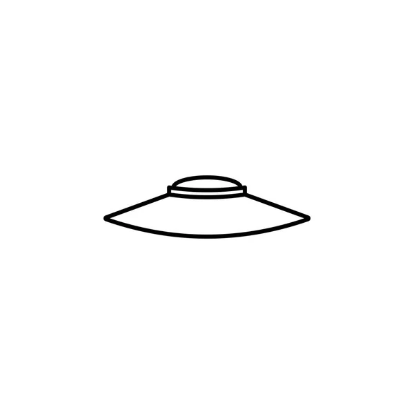 Şapka Casa çizgi simgesi. Şapka simgesi öğesi — Stok Vektör