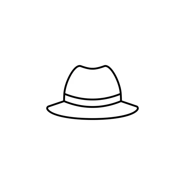 모자 갱스터 모자 라인 아이콘입니다. 모자 의 요소 아이콘 — 스톡 벡터