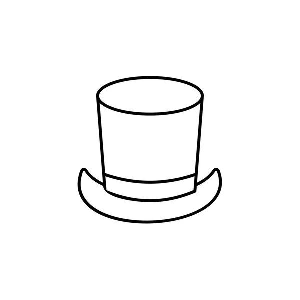 Chapeaux bolivar ligne icône. Élément de chapeau icône — Image vectorielle