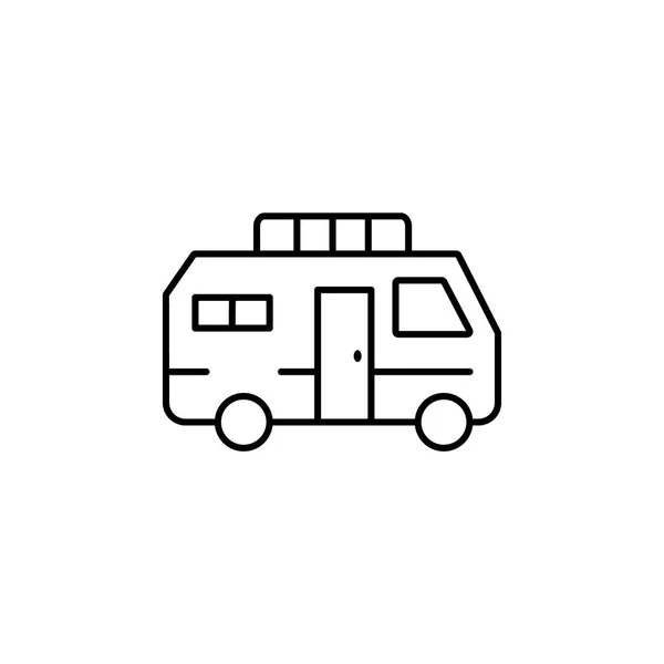 Icono de la línea de transporte de vehículos. Elemento del icono de estilo de vida — Vector de stock