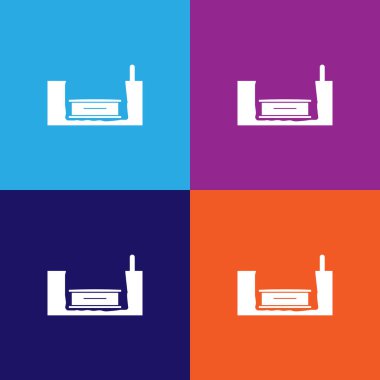 çok renkli arkaplanda dünya vektör simgesinde tabut