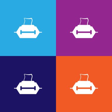 Banyo peçete ikonu. Banyo ve sauna unası ikonu. işaretler, taslak semboller koleksiyon simgesi web siteleri, web tasarımı, mobil uygulama, bilgi grafikleri çok renkli arkaplan