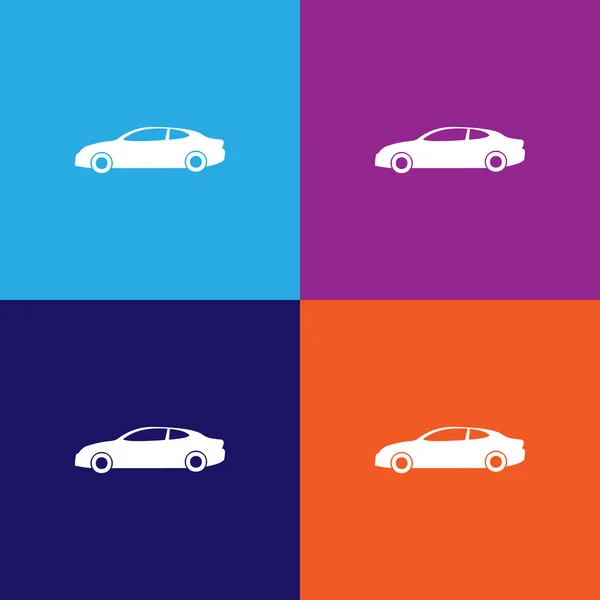자동차 아이콘 자동차 아이콘의 프리미엄 그래픽 디자인 아이콘 사이트 디자인 — 스톡 벡터