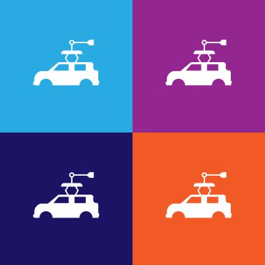 Araba atık taslak simgesi. Araba tamir ikonu elementleri. İşaretler ve semboller renkli arkaplanda ağ, logo, mobil uygulama, UI, UX için kullanılabilir