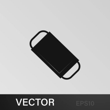 Silgi simgesi. Kalem çizgisi sembolünü sil. Eğitim, akademik diploma. İşaretler, taslak semboller koleksiyonu, web siteleri için basit simge, web tasarımı, mobil. beyaz arkaplan