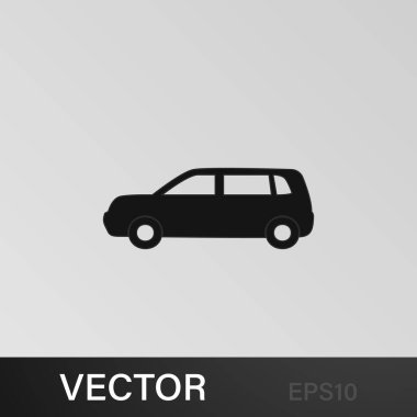 Kirpi ikonu. Araba tipi ikon elemanı. Kaliteli grafik tasarım simgesi. Web siteleri, web tasarımı, gri arkaplan üzerindeki mobil uygulama için işaretler ve semboller koleksiyonu simgesi