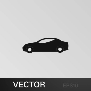 Spor araba ikonu. Araba tipi ikon elemanı. Kaliteli grafik tasarım simgesi. Web siteleri, web tasarımı, gri arkaplan üzerindeki mobil uygulama için işaretler ve semboller koleksiyonu simgesi