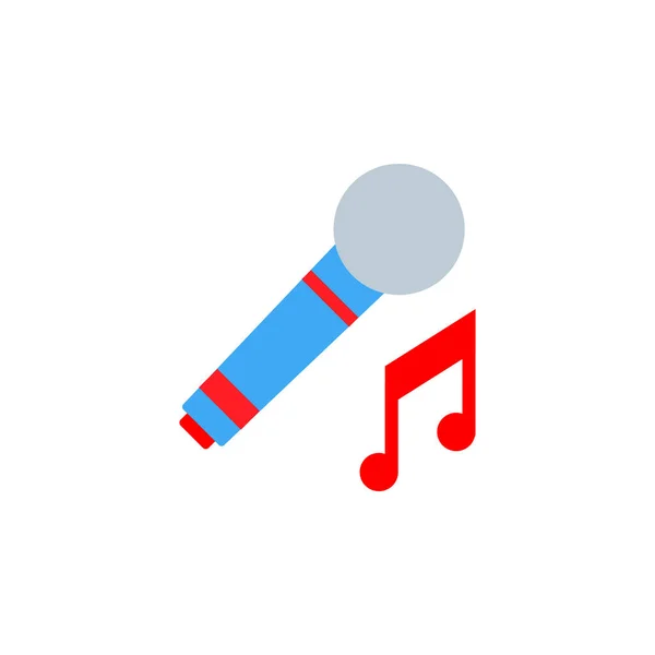 Mikrofonleitungssymbol Zeichen Und Symbole Können Für Web Logo Mobile App — Stockvektor