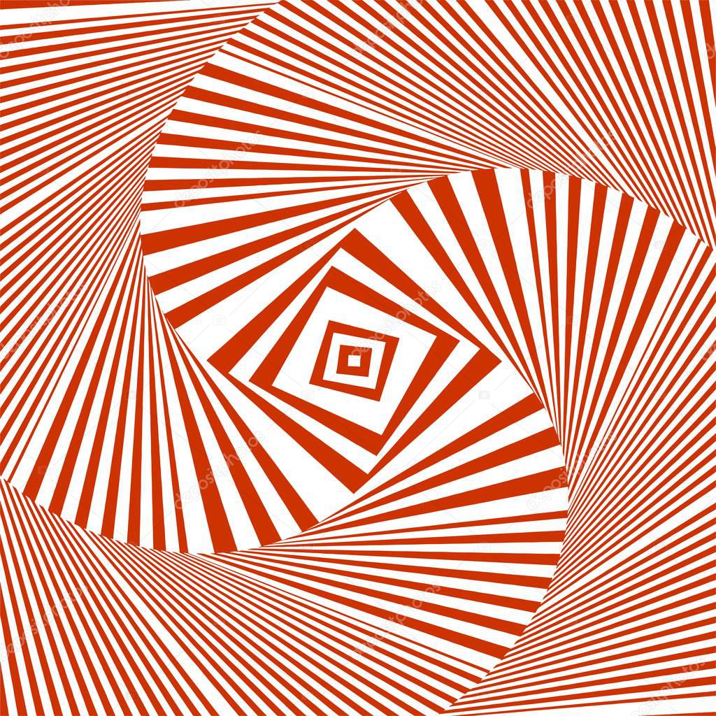 Hypnotic Stripe Shapes Illustration Vector 