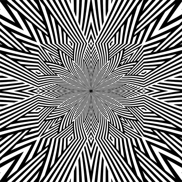 Аннотация Cross Kaleidoscope Isolated White Background Vector Бесшовный Бесконечный Узор — стоковый вектор