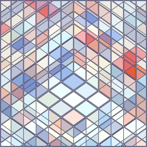 Modello Geometrico Colorato Vettore Sfondo Sfondo Hipster Mosaico Fatto Triangoli — Vettoriale Stock