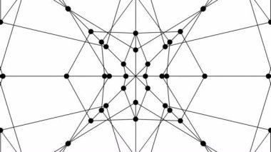 DNA Molekül Fraktal Ağ Yapısı Kaleydoskop Canlandırması