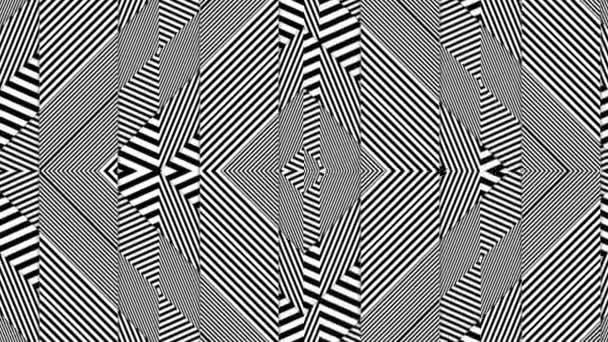催眠迷幻运动四边形几何形状万花筒 全Hd 1920X1080 30Fps — 图库视频影像
