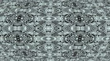 Aztek Navajo Düzeni Kaleydoskop Animasyonu. Tam HD 1920x1080 30Fps.