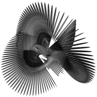 Modern Soyut Kablo Çerçeve Arkaplan Vektörü. Dijital Fütüristik Tek Renkli Doğrusal Şekil. Enfes bir arka plan. Tasarım Ögesi.