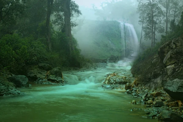 Beautiful Little Waterfall Tropical Forest — Stock Photo, Image