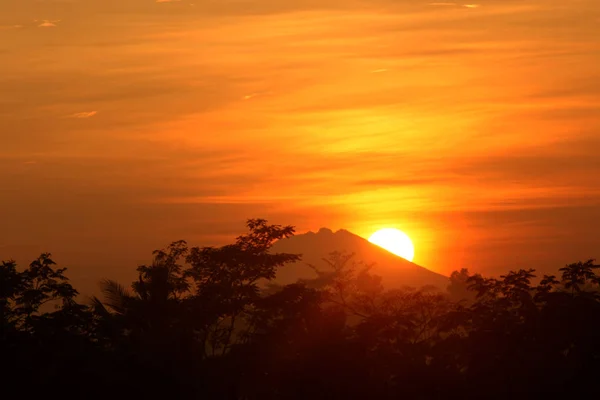 Beautiful Sunset Mountain Background — Stock Photo, Image