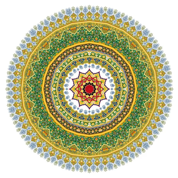 Diseño Mandala Báveda Diseño Ornamental Floral Árabe — Vector de stock