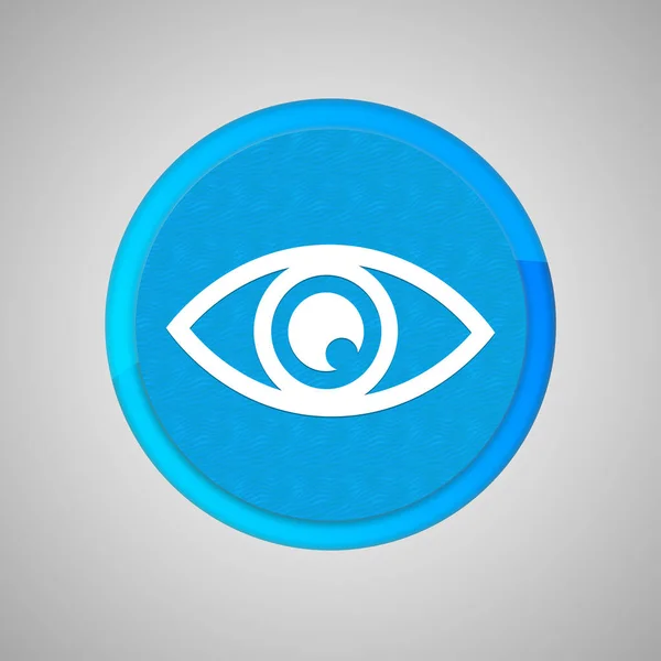 Göz Yuvarlak Mavi Düğme — Stok fotoğraf