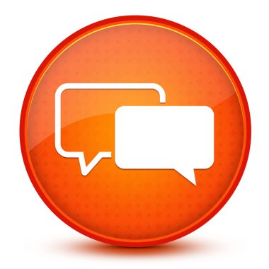 Parlak yıldız turuncu düğmeye izole edilmiş ifade simgesi soyut resimleme