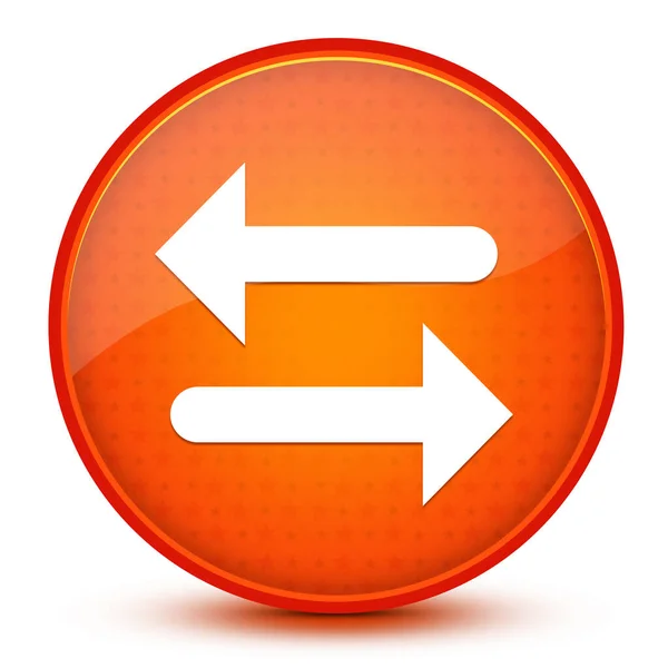 Transfer Pictogram Geïsoleerd Glanzende Ster Oranje Ronde Knop Abstracte Illustratie — Stockfoto