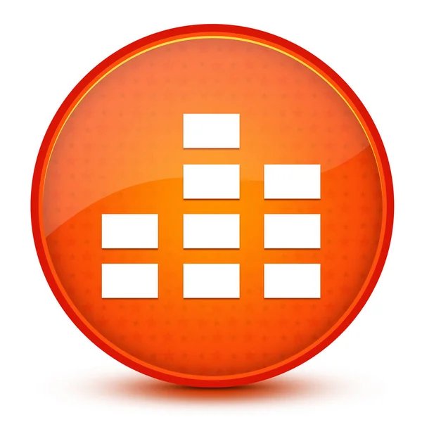 Equalizer Icon Isolated Glossy Star Orange Button Abstract Illustration — Stock Photo, Image