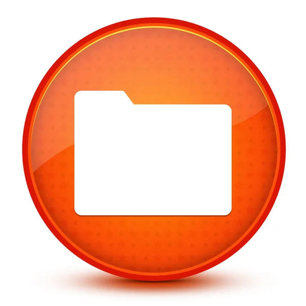 Folder Icon Isolated Glossy Star Orange Button Abstract Illustration — Stock Photo, Image