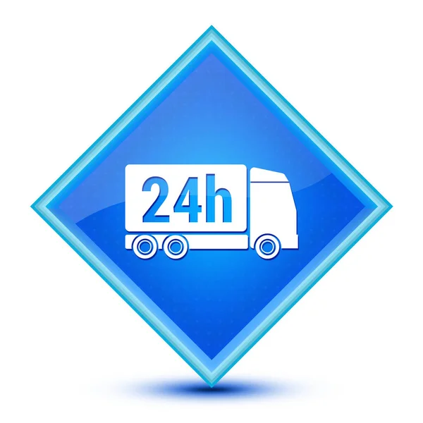 Delivery Icon Isolated Special Blue Diamond Button Abstract Illustration — Stock Photo, Image