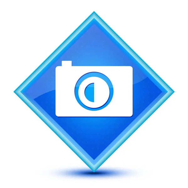 Photo Camera Icon Isolated Special Blue Diamond Button Abstract Illustration — Stock Photo, Image