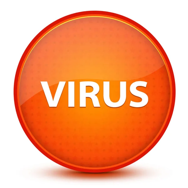 Virus Ikon Isolerad Blank Stjärna Orange Rund Knapp Abstrakt Illustration — Stockfoto