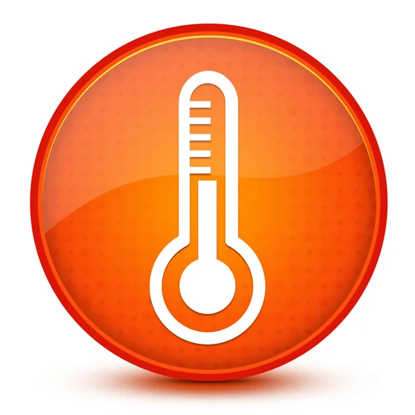 Thermometer Icon Isolated Glossy Star Orange Button Abstract Illustration — Stock Photo, Image