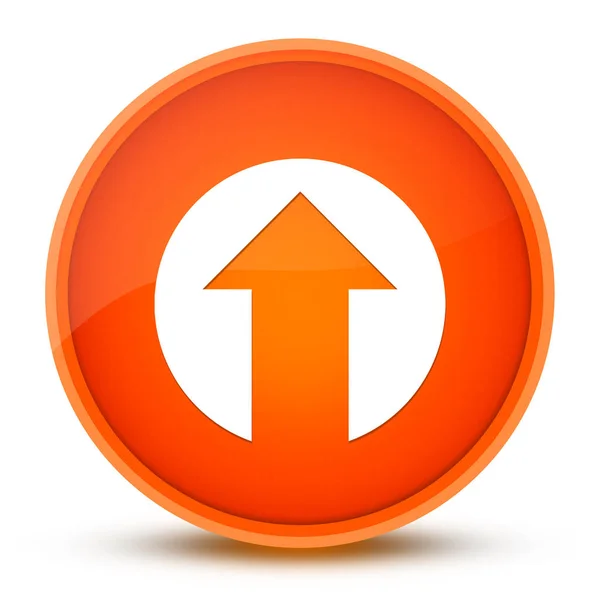 Ikona Strzałki Górę Izolowane Błyszczący Pomarańczowy Okrągły Przycisk Abstrakcyjny Ilustracja — Zdjęcie stockowe