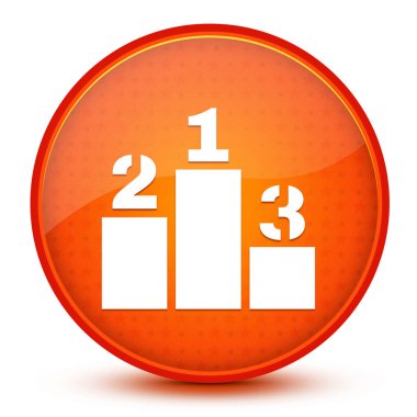 Podyum estetik parlak turuncu yuvarlak düğme soyut illüstrasyon