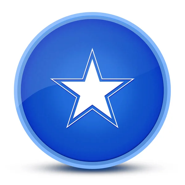 Star Luxueux Brillant Bleu Rond Bouton Illustration Abstraite — Photo