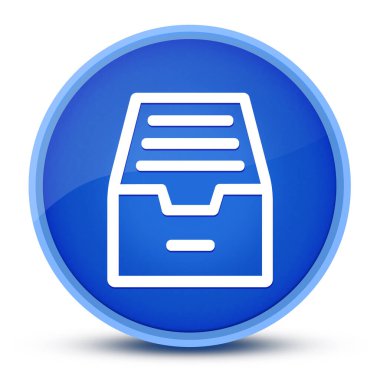 Dizin arşiv dolabı lüks parlak mavi yuvarlak düğme soyut illüstrasyon