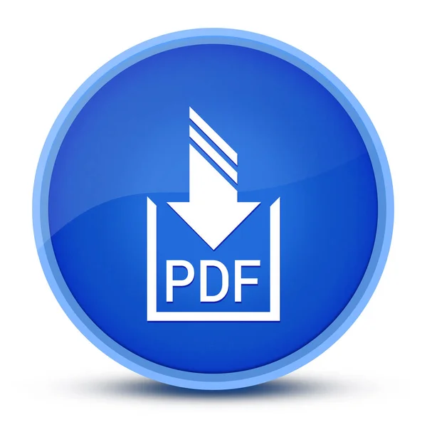 PDF document download luxurious glossy blue round button abstract illustration