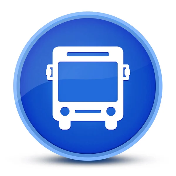 Bus Luxuriöse Glänzend Blaue Runde Taste Abstrakte Illustration — Stockfoto