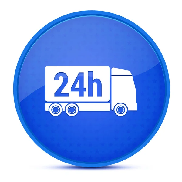 Delivery Aesthetic Glossy Blue Button Abstract Illustration — Stock Photo, Image