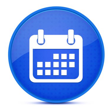 Olay estetik parlak mavi yuvarlak düğme soyut illüstrasyon