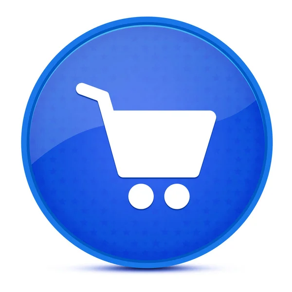 Shopping Cart Aesthetic Glossy Blue Button Abstract Illustration — Stock Photo, Image