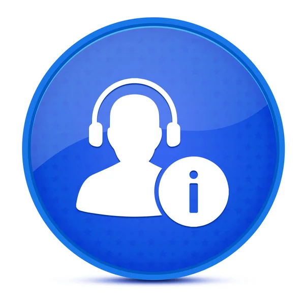 Help Desk Aesthetic Glossy Blue Button Abstract Illustration — Stock Photo, Image