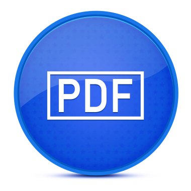PDF estetik parlak mavi yuvarlak düğme soyut resimleme